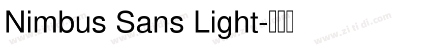 Nimbus Sans Light字体转换